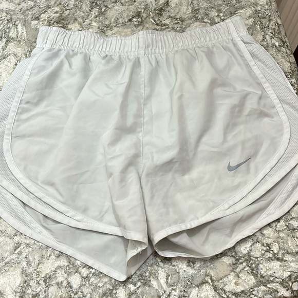 nike tempo running shorts, size small, white color - Picture 1 of 4